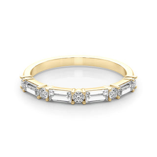 Ladies Sidestone Wedding Band 85370