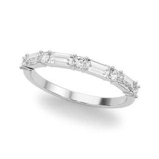 Ladies Sidestone Wedding Band 85370