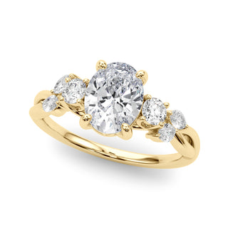 Ladies Split Shank Oval Engagement Ring 85401