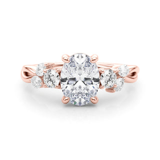 Ladies Split Shank Oval Engagement Ring 85401