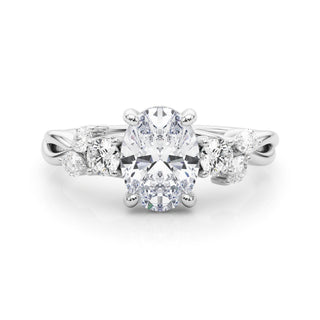 Ladies Split Shank Oval Engagement Ring 85401