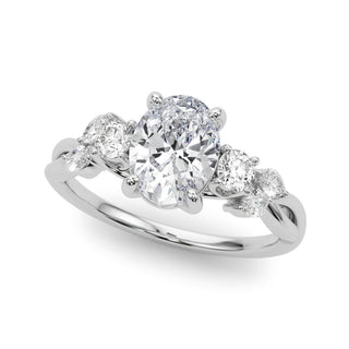 Ladies Split Shank Oval Engagement Ring 85401