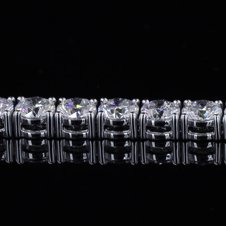 10 Carat tw Classic Round Brilliant Cut Lab Grown Diamond Tennis Bracelet