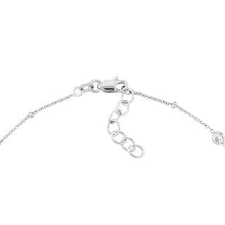 Sterling Silver Beaded Anklet