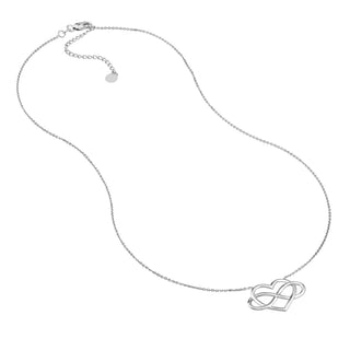 Sterling Silver Infinity in Heart Necklace