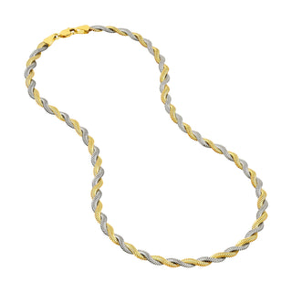 Two-Tone Braided Snake Chain