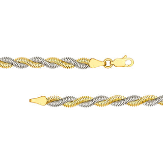 Two-Tone Braided Snake Chain