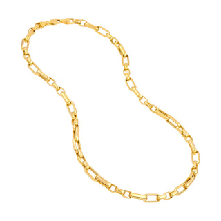 Hollow Handmade Oval Link Chain