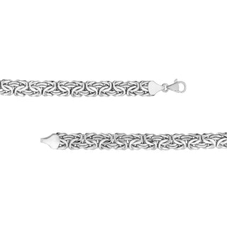 Sterling Silver Byzantine Link Bracelet