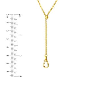 Pull Over Rolo Lariat Necklace