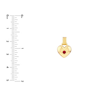 Ruby Heart Pendant