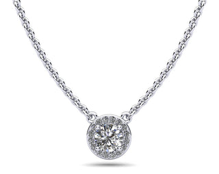 Ladies Halo Pendant SP111