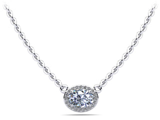 Ladies Halo Pendant SP128