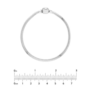 Sterling Silver 3mm Snake Chain Bracelet