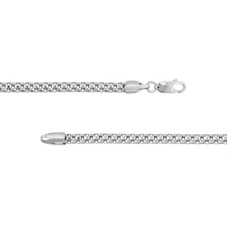 Sterling Silver 4mm Popcorn Chain with Lobster Lock