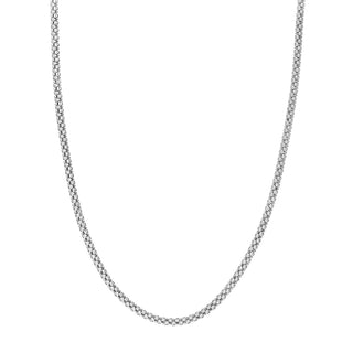 Sterling Silver 4mm Popcorn Chain with Lobster Lock