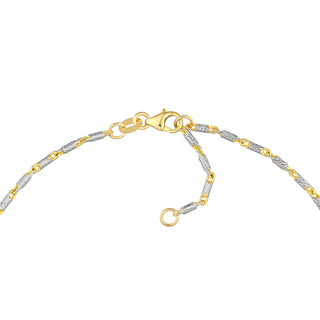 Adjustable Two-Tone Lumacina Anklet