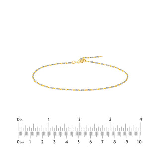 Adjustable Two-Tone Lumacina Anklet