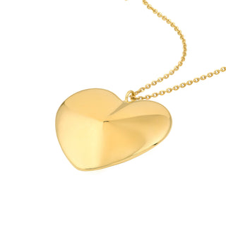 Puff Art Large Heart Pendant Necklace