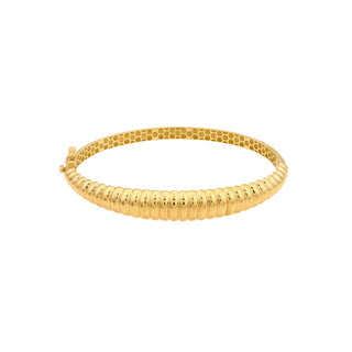 Graduated Ribbed Bangle Bracelet