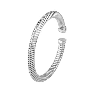 6mm Sterling Silver Tubogas Open Bangle