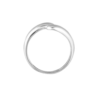 Silver Polished Bypass Ring