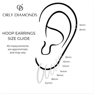 Ladies Hoop Earring 40978